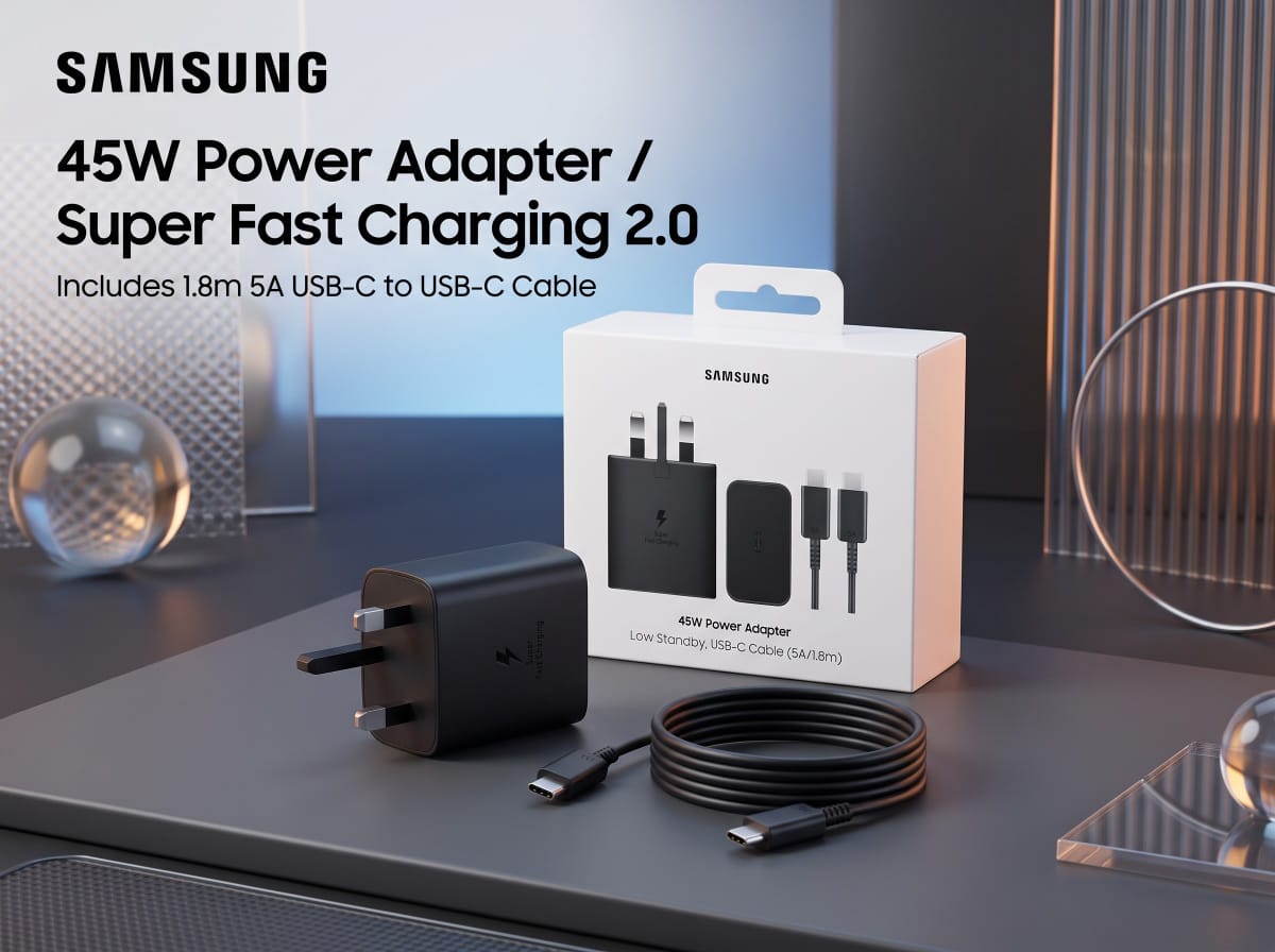 Samsung 45W PD Power Adapter with 1.8m C to C Cable